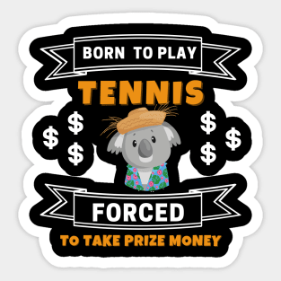 US Open Born To Play Tennis Sticker